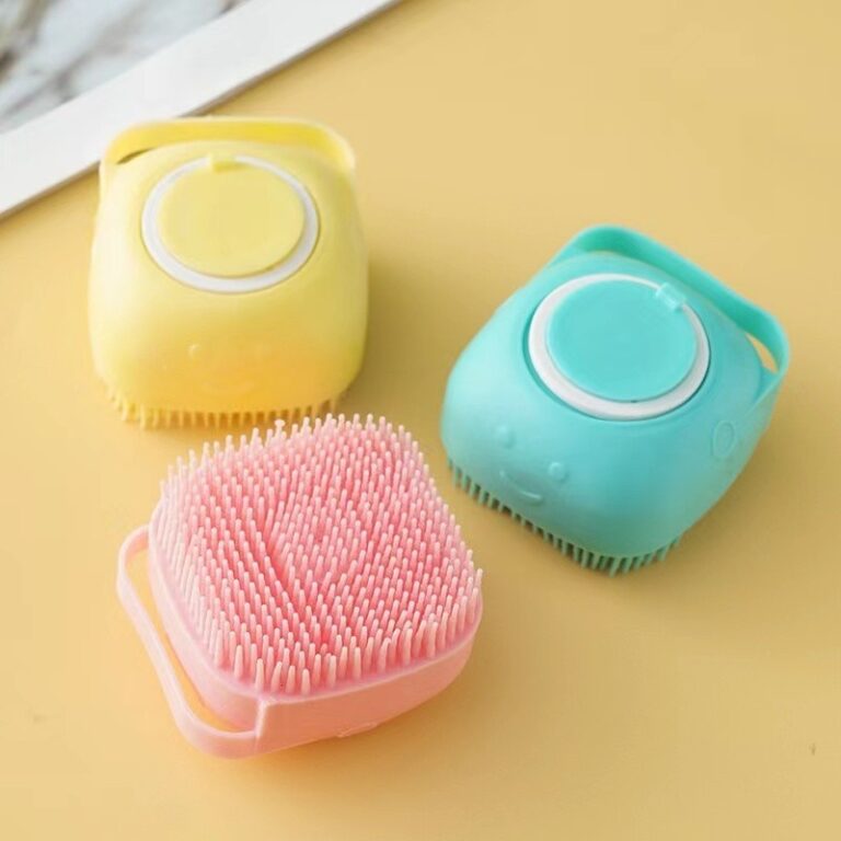 Esponja Para Banho de Silicone com Dispenser Massa