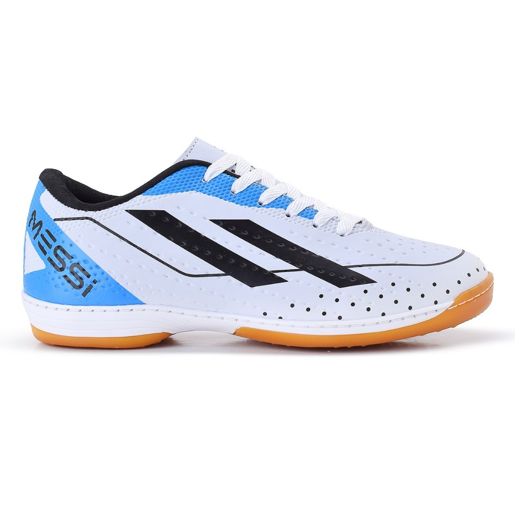 Chuteira Futsal Unissex Allads Branco Quadra Salão com Solado Costurado Confortável Envio Rápido