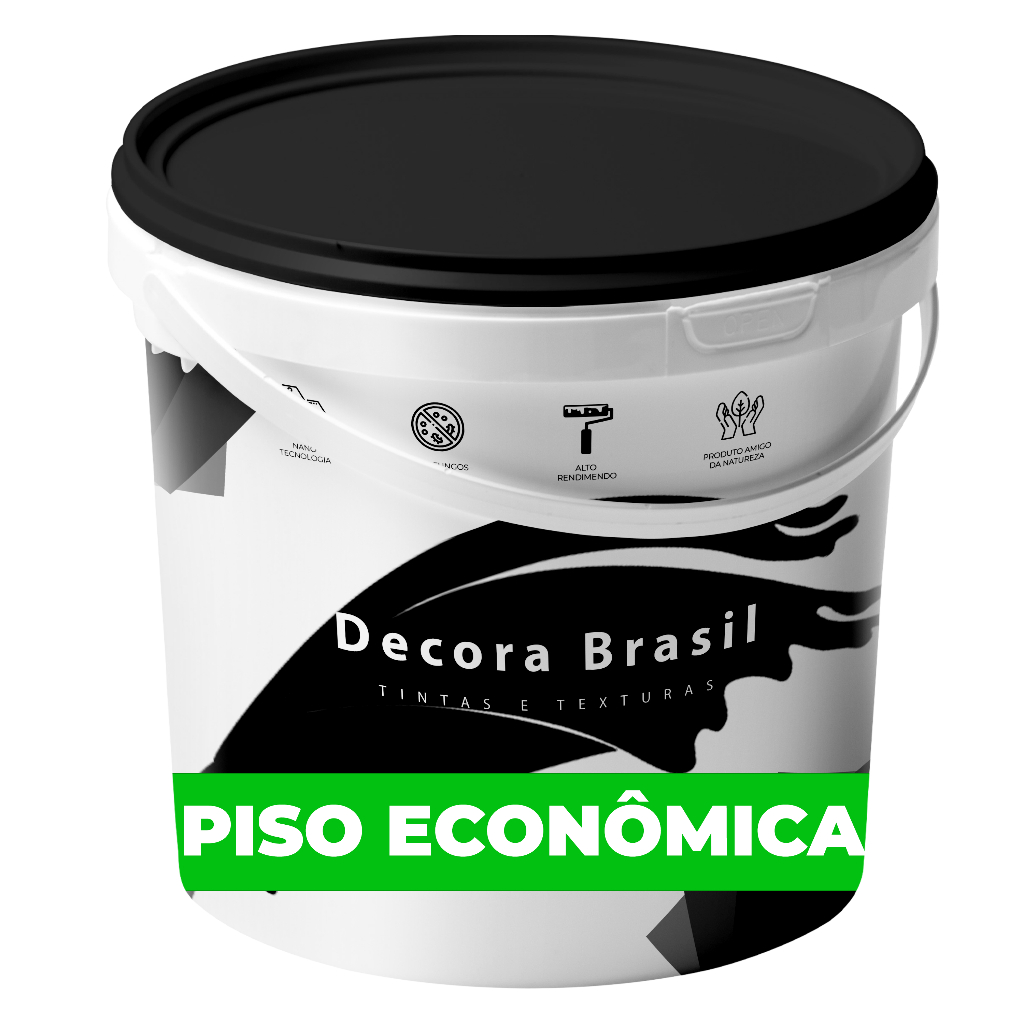 Tinta Piso Decora Brasil Econômica – (800ml | 3,6L) | Externa e Interna Acabament Fosco