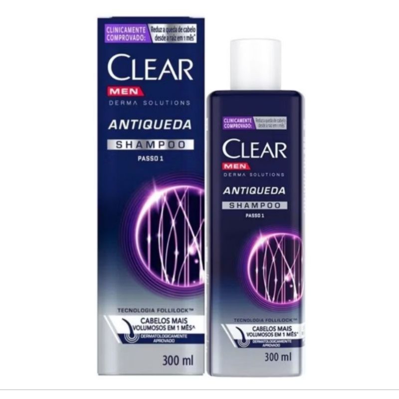 Shampoo Antiqueda Clear Men Derma Solutions 300ml