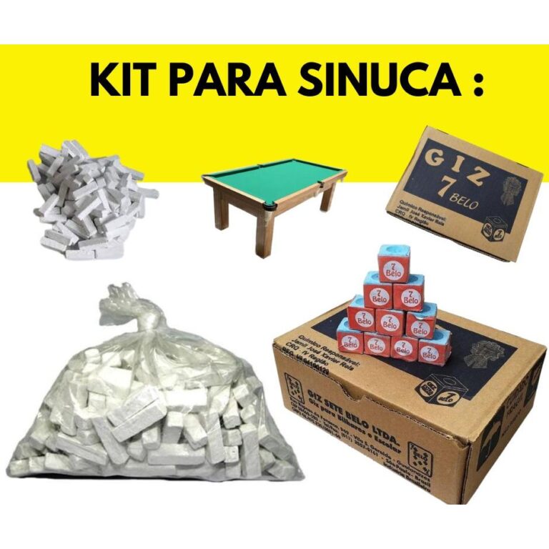 50 Giz Azul 100 Giz Branco Para Taco Bilhar Sinuca