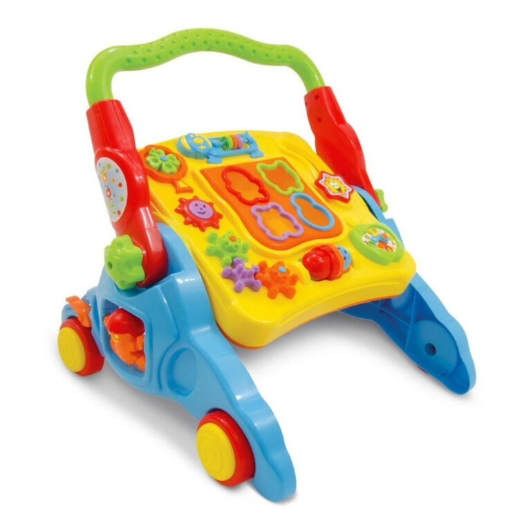 Andador Infantil Educativo Musical 4 em 1 Colorido