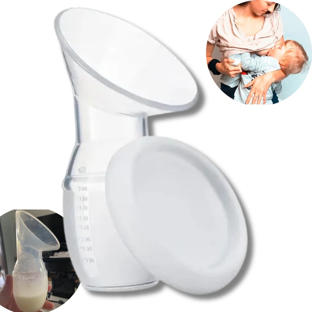 Copo Extrator Coletor De Leite Materno Silicone Atoxico Bpa Free