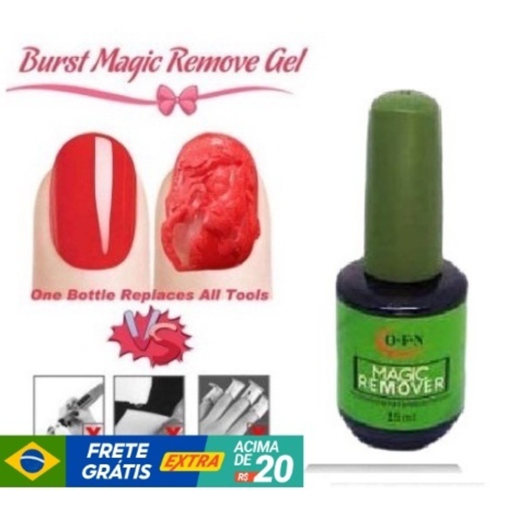 Magic remover O.F.N 15ml removedor de esmalte em gel acrigel