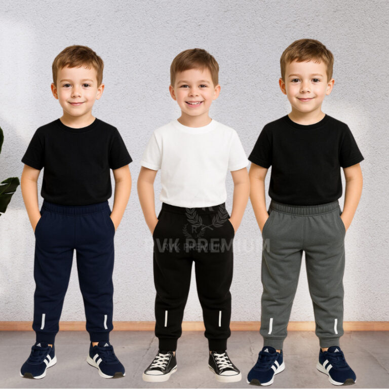 Kit 3 Calça Infantil Jogger Menino Forrada Juveni