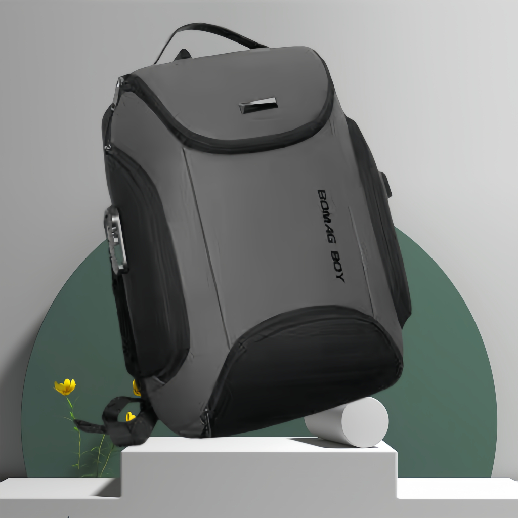 Mochila Antifurto Masculina  USB Recarregável + Tecido à Prova de Corte + Impermeável (Para Notebook