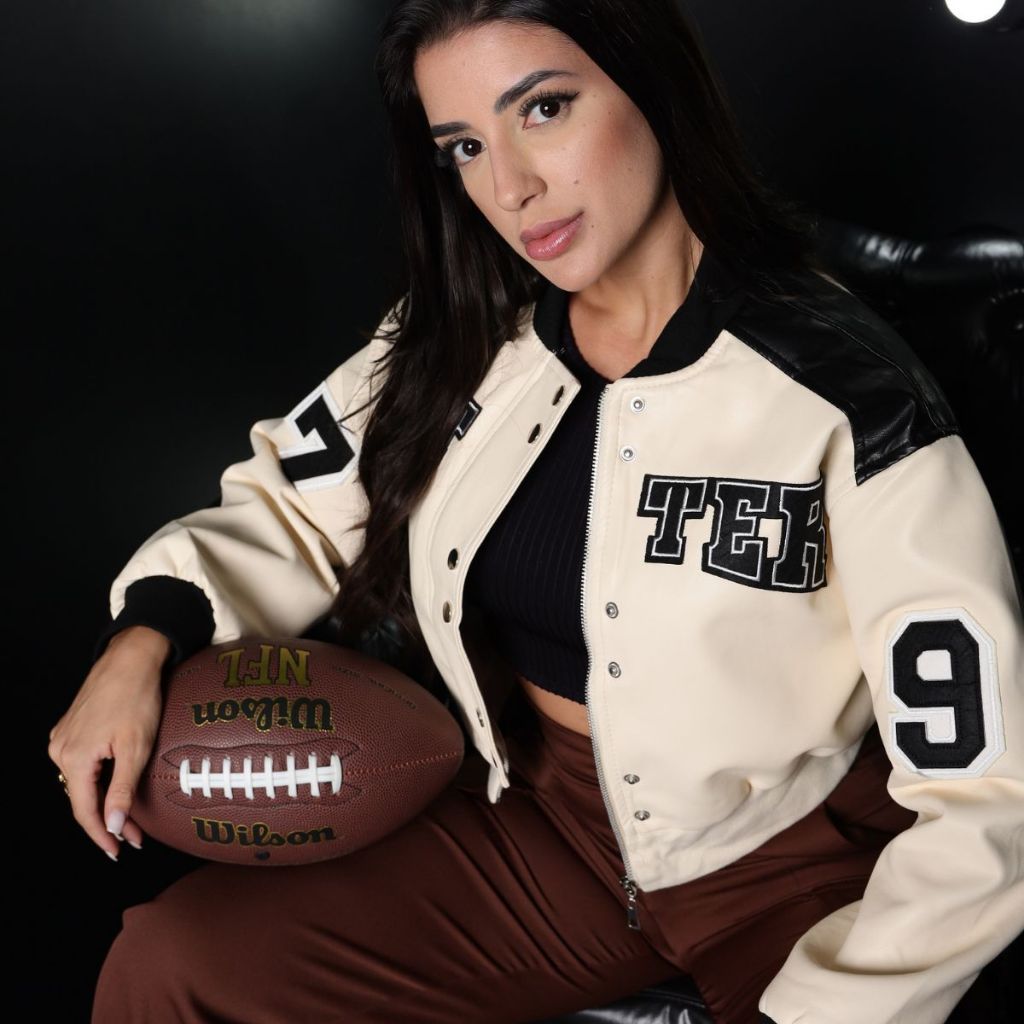 Jaqueta de Couro Better College Feminina Motoqueiro Inverno Frio Luxo