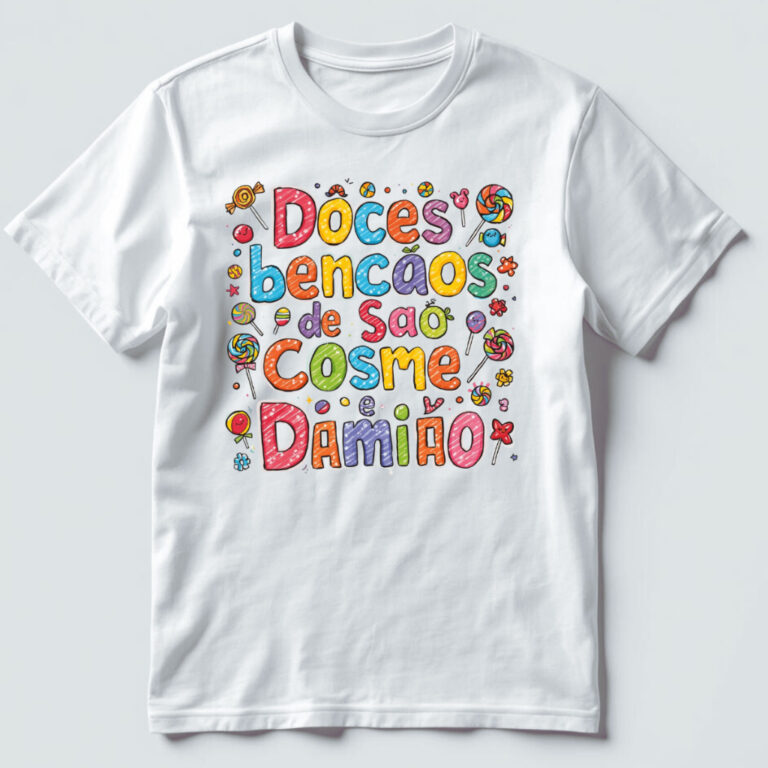 Camiseta para Celebrar o Dia de São Cosme e Dami�