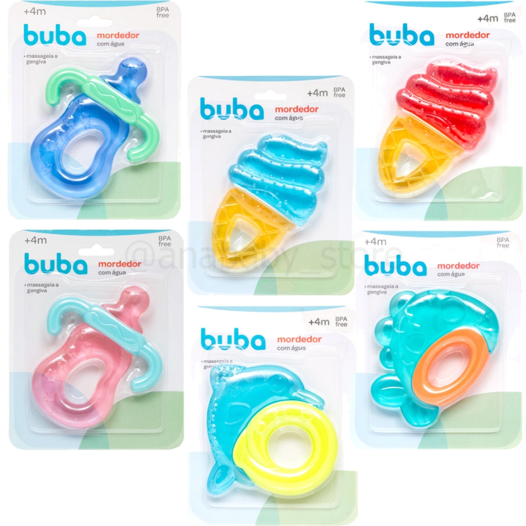 Mordedor de Água buba Mordedor Massageador Dente bebe infantil mordedor