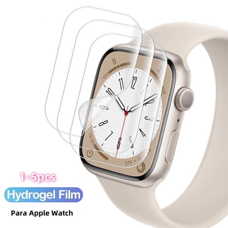 Hydrogel Protetora Película De Tela Para Apple Watch 10 11 46mm 44mm 40mm 42mm 38mm 45mm 49mm HD Fil