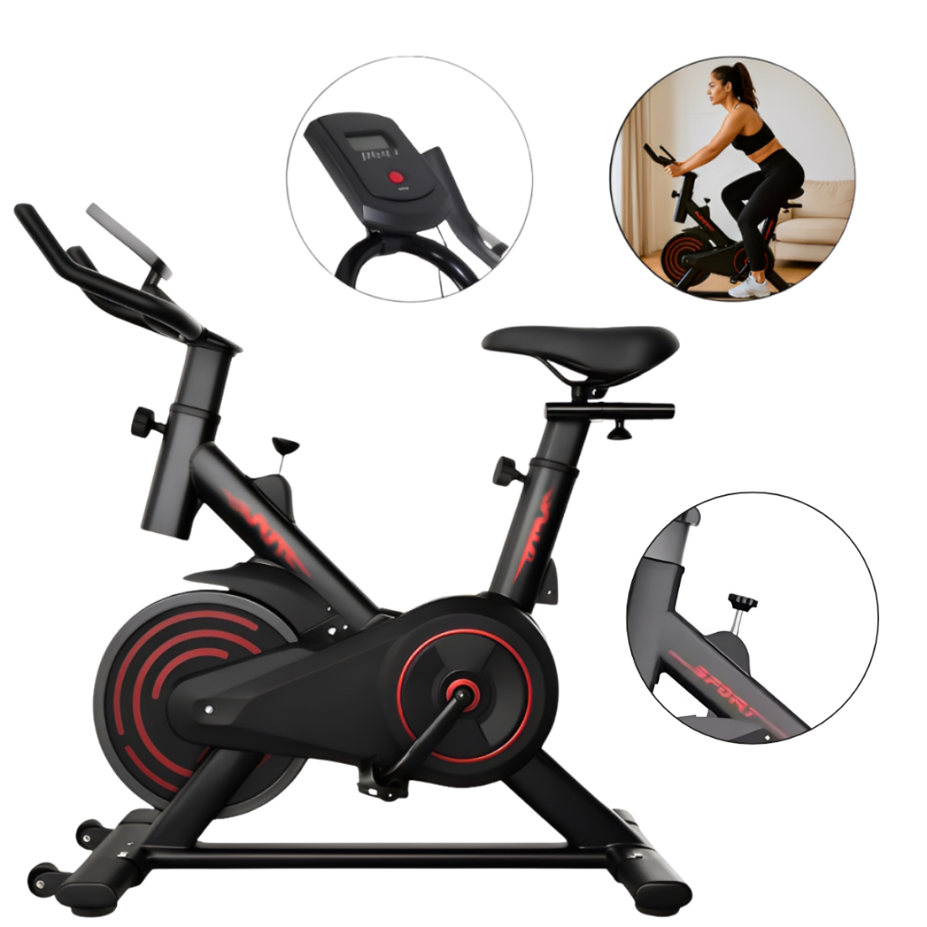 Bicicleta Ergométrica Spinning Profissional Alta Resistência Silenciosa Ajustes Personalizáveis