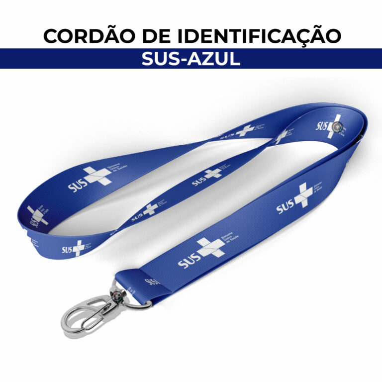 Cordão SUS Personalizado para Crachá Argola Jaca