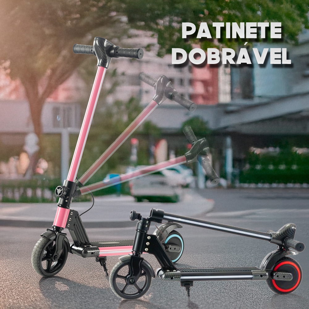 patinete eléctrica de equilíbrio 6 polegadas dobrável kit de proteção grátis Velocidade 12km/h auton