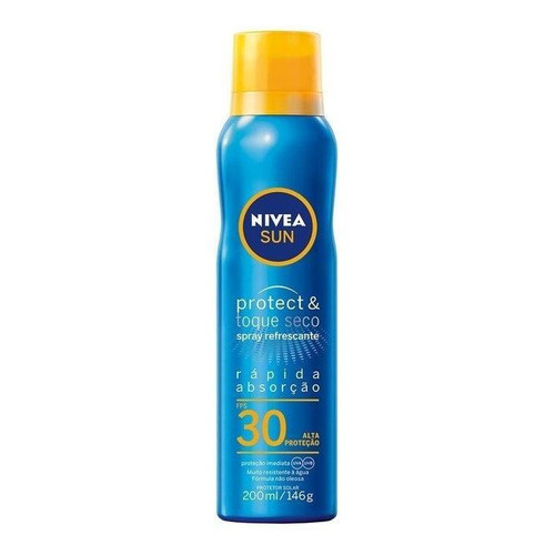 kit 4 Protetor Solar Nivea Sun Spray ProtectEfresh
