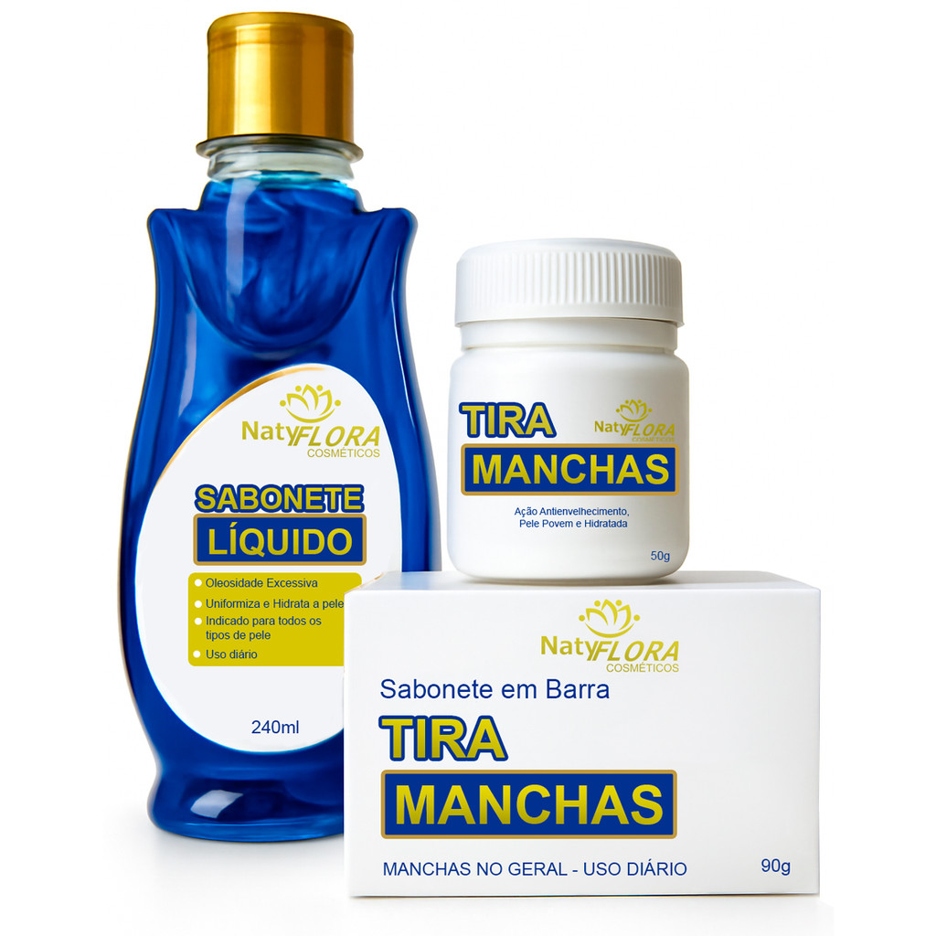 Kit Clareador de Melasma e Manchas Escuras – Tira Manchas Natural Natyflora