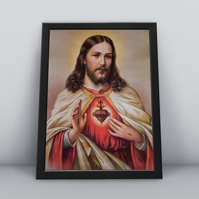 Quadro com moldura Religião Cristã 002 Religiao-