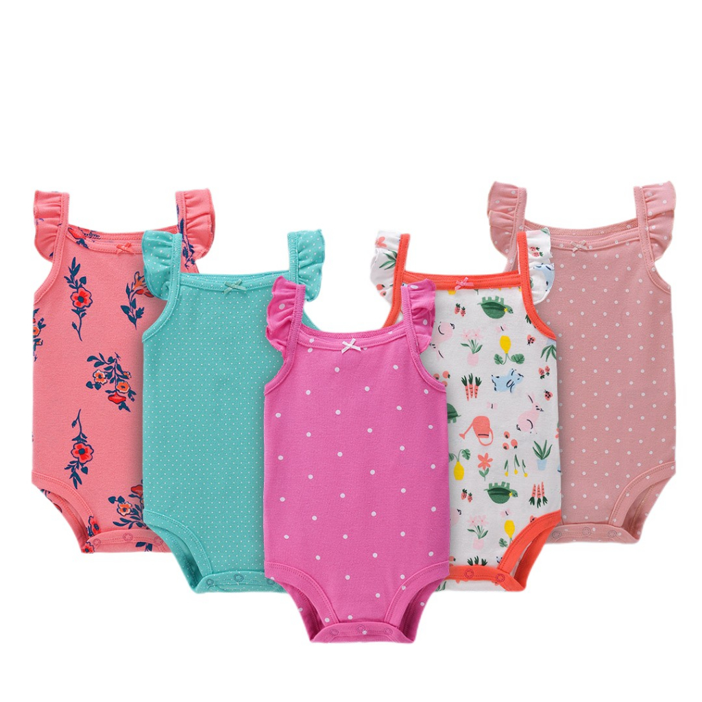 Lucky Baby Body Alcinha Menina Algodão 100% Regata Verão Roupa de Bebê