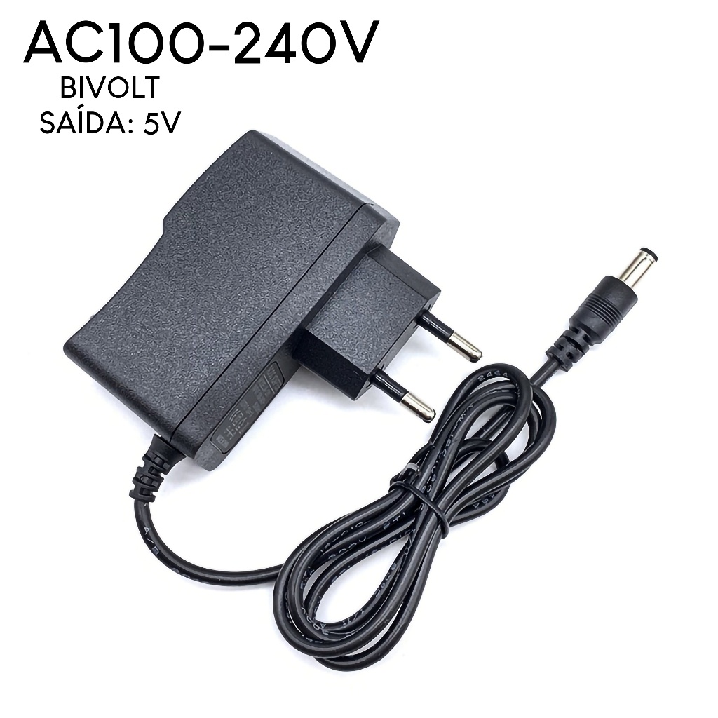 Fonte Alimentação 5v 2a Plug P4 5.5mm Bivolt para tv box – X606