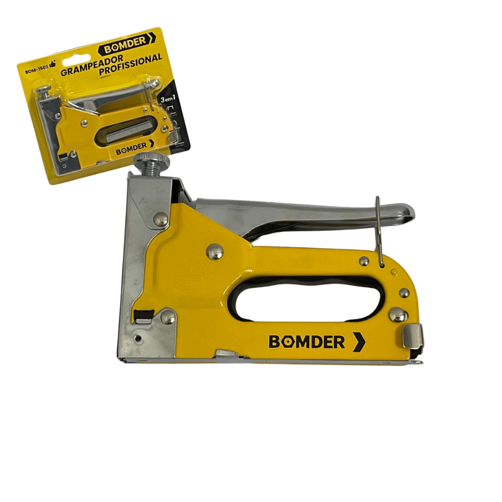 Grampeador De Tapeceiro Pinador 4-14mm Alta Pressão 3 Em 1 Durável Resistente Profissional