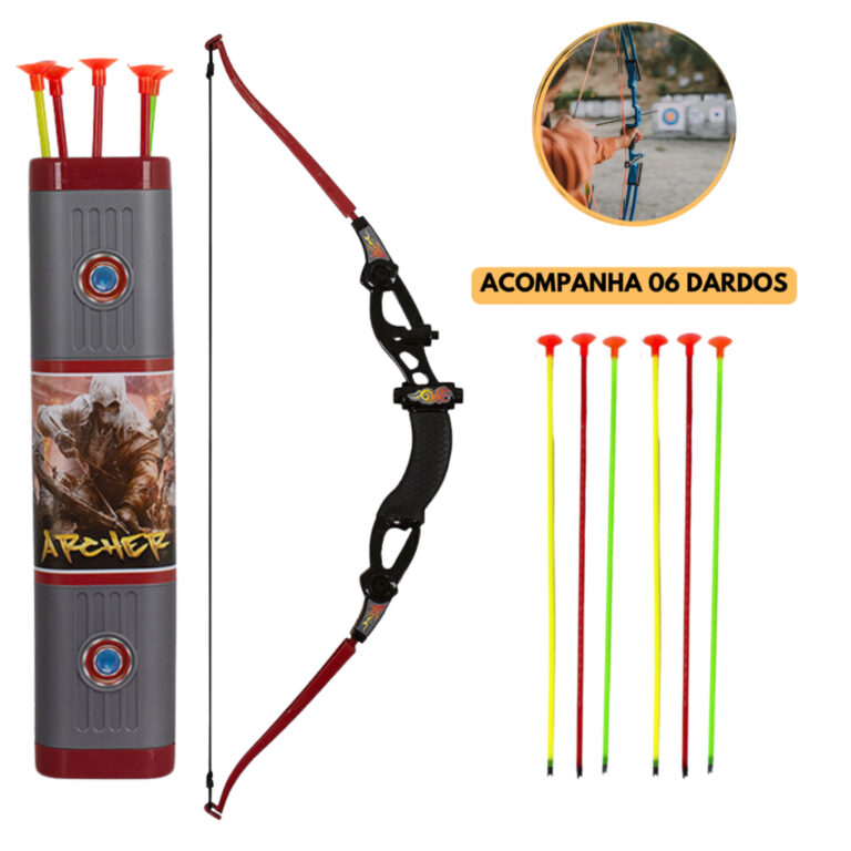 Arco E Flecha Europio Infantil Com Bolsa Aljava La