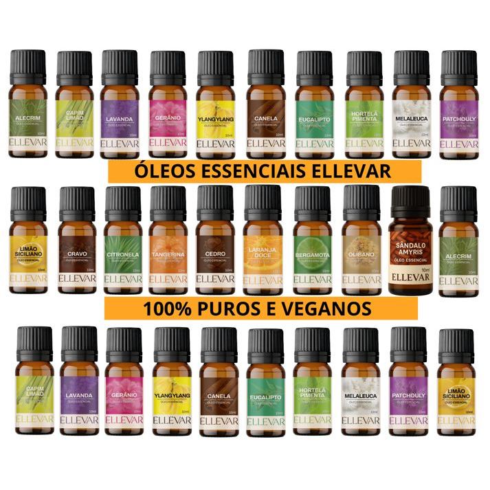 Óleo Essencial para Aromaterapia 100% Puro e Natu