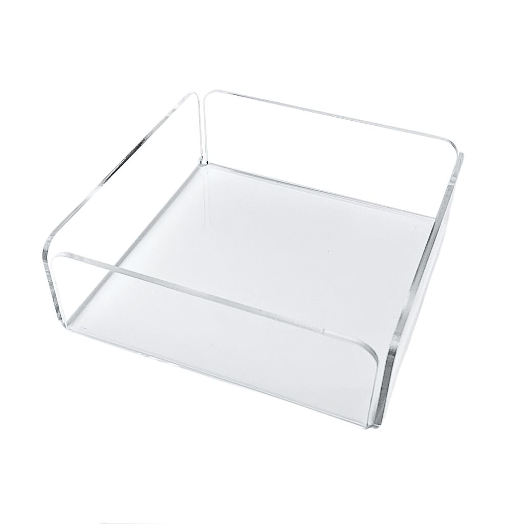 Bandeja Acrílico Transparente Cristal – Vários Tamanhos – Decoração e Organização