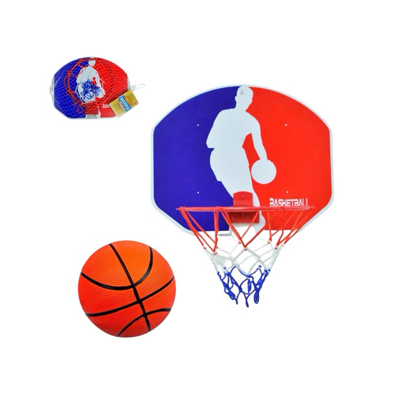 Cesta de Basquete Plástica 35cm Infantil com Bola-Cesta Basketball para Quarto-Basquete Infantil Aro