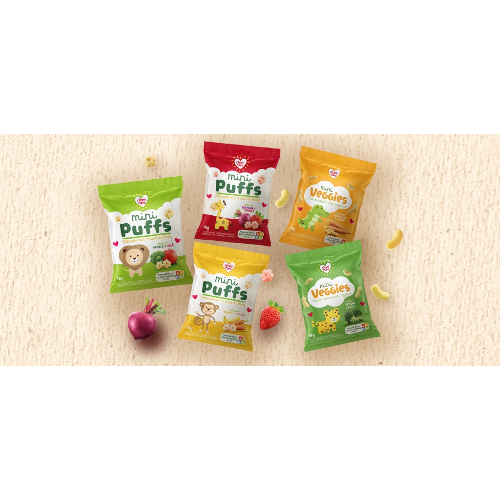 kit sabores nhami mami – 5 mini puffs ou 4 mini veggies ou kit com as 9 unidades