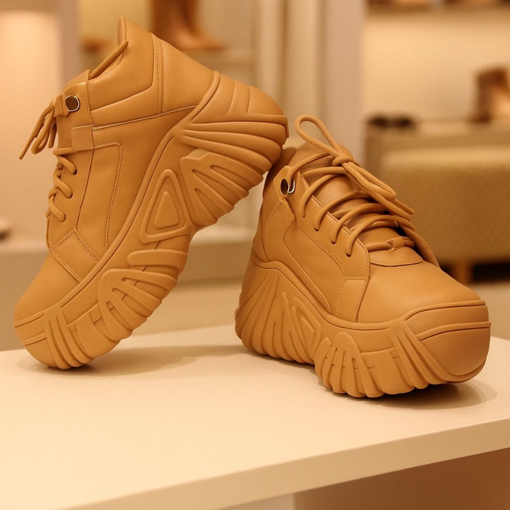 Tênis Feminino Casual Estilo Chunky Conforto Máximo Lançamento Novo