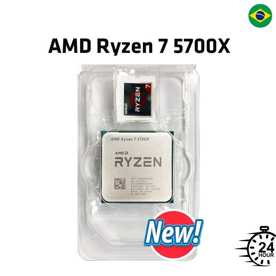 Processador AMD Ryzen 7 5700X | 8 Núcleos 16 Threads | Novo c/ NF