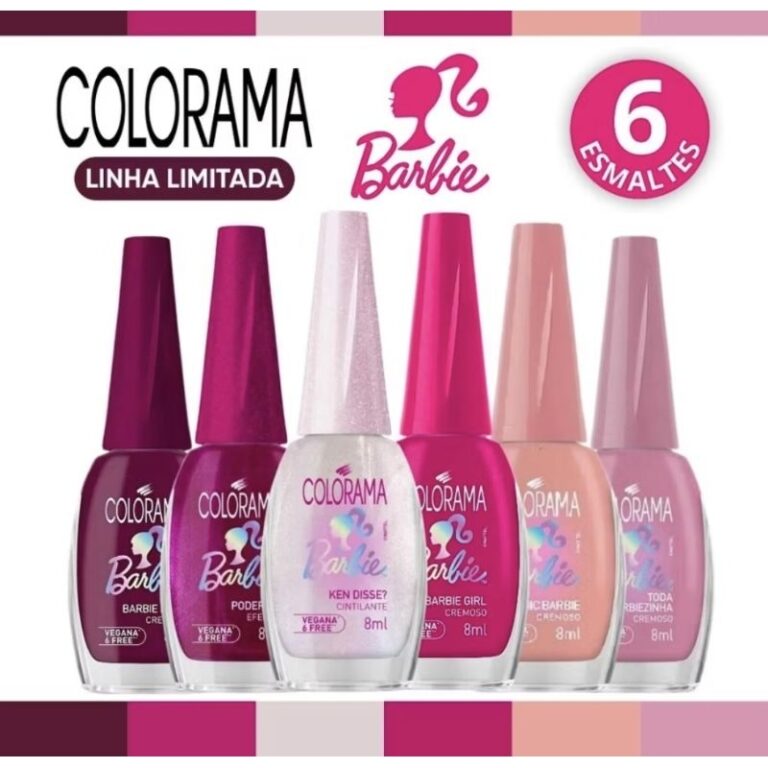 KIT  ESMALTES COLEÇÃO  BARBIE COLORAMA ( ESCOLHA