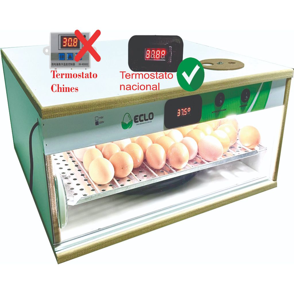Chocadeira Automática e Digital 42 ovos de galinha+ Ovoscópio