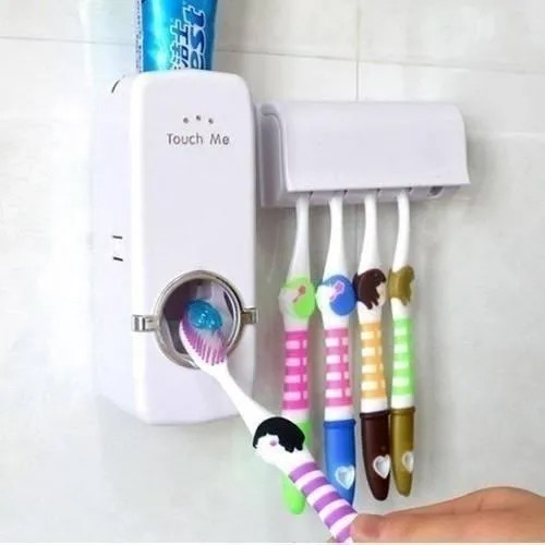 Dispenser de Creme Dental Pasta de Dente com Porta