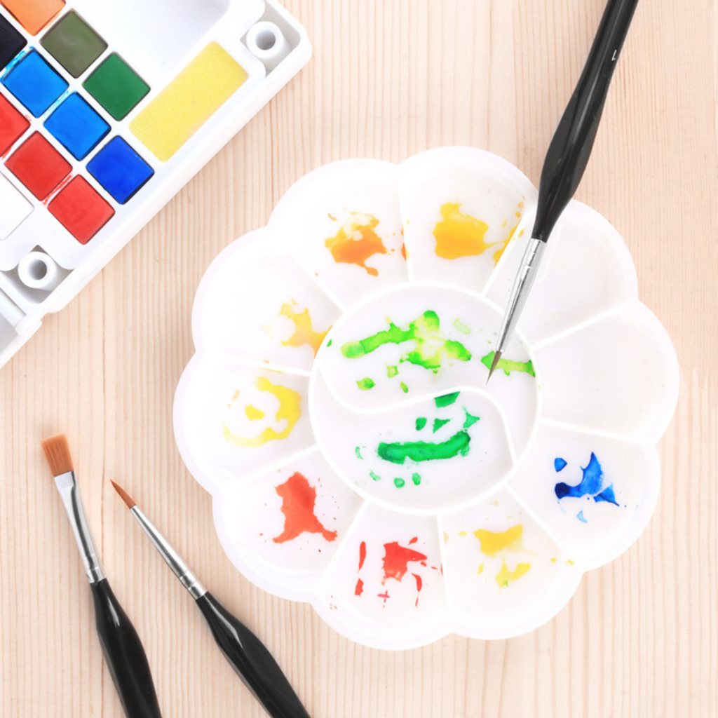 Paleta Godê Flor de Tinta Para Pinturas Artesanatos Escolar