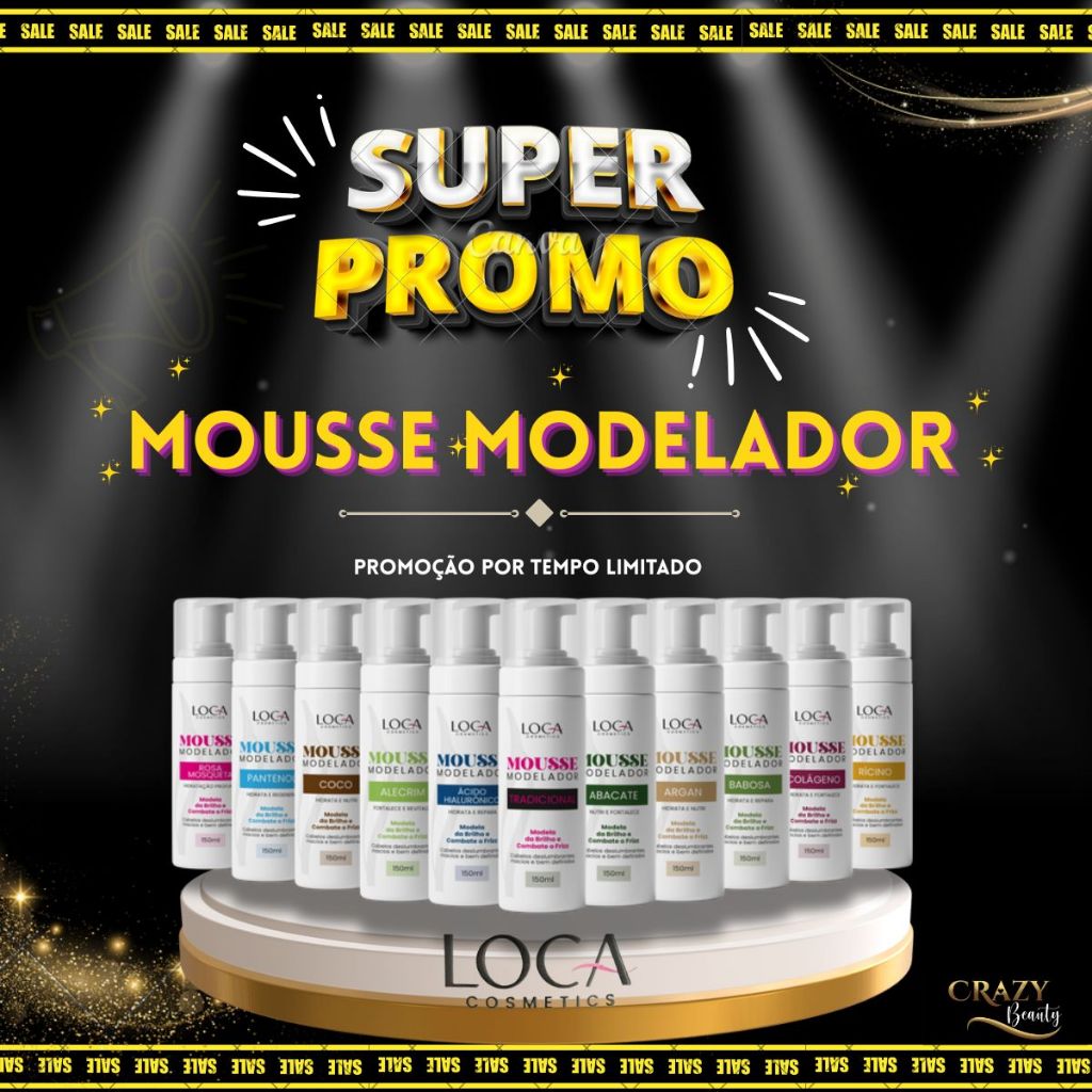 Mousse Modelador 150ml – Loca Cosmetics