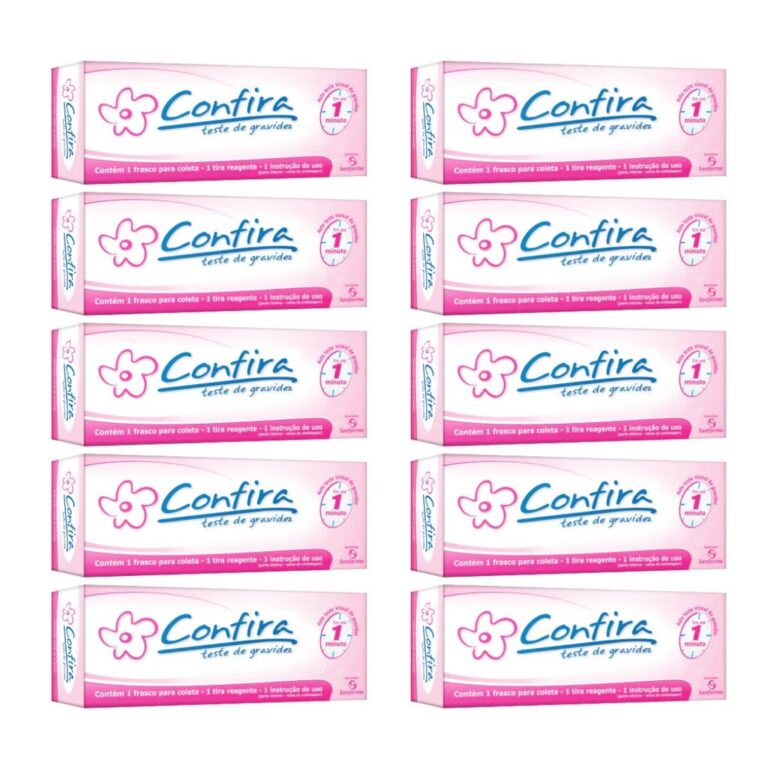 Kit c/10 Testes de Gravidez Tiras Detect Fast Em A