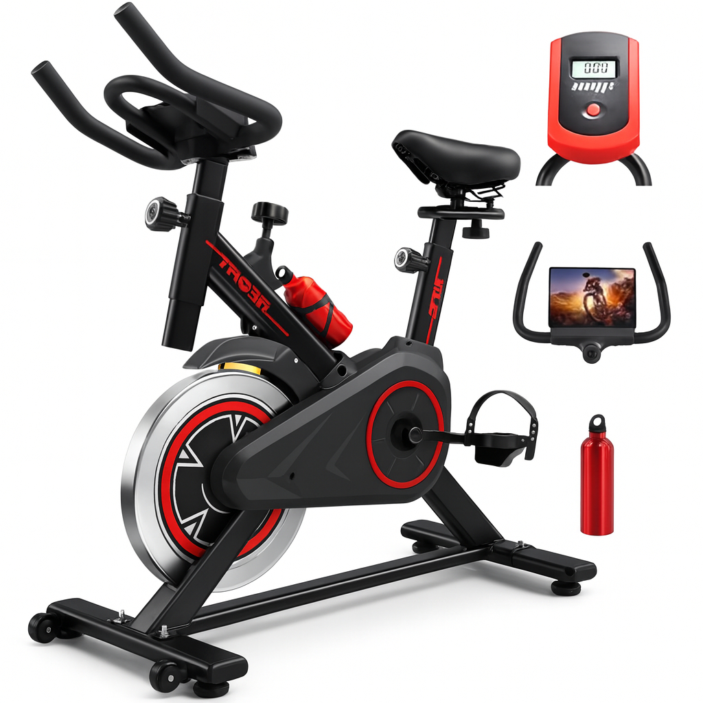 Bicicleta Spinning Ergométrica – Assento e Guidão Ajustáveis