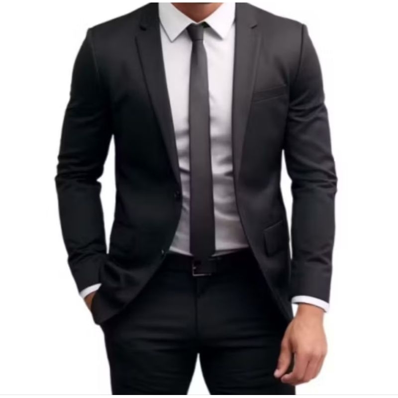 Terno Slim Oxford Premium Masculino Alto Padrão (Calça e Blazer)