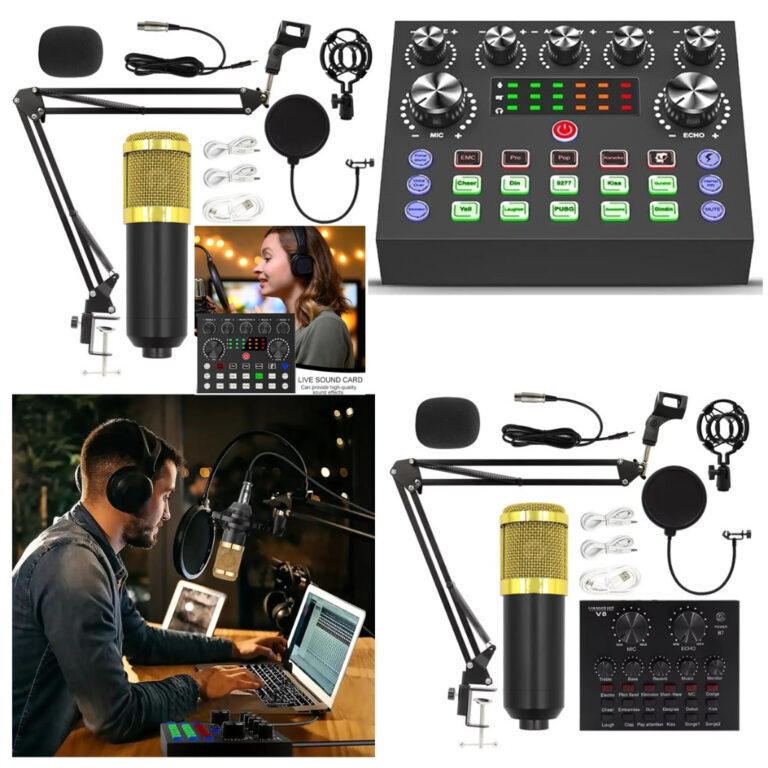 Sistema Setup Webcast Mixer Interface USB 2 Microf