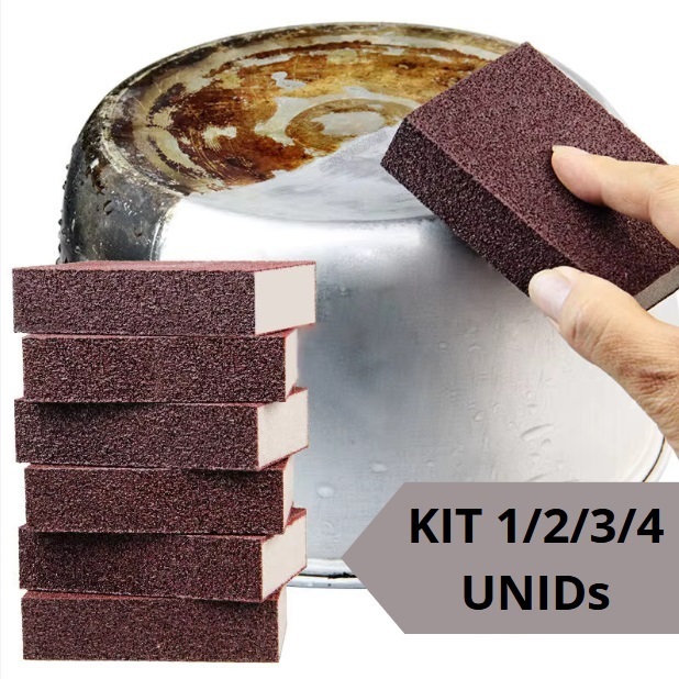 Kit Esponja Magica Tira Manchas Sujeira Limpeza Pe