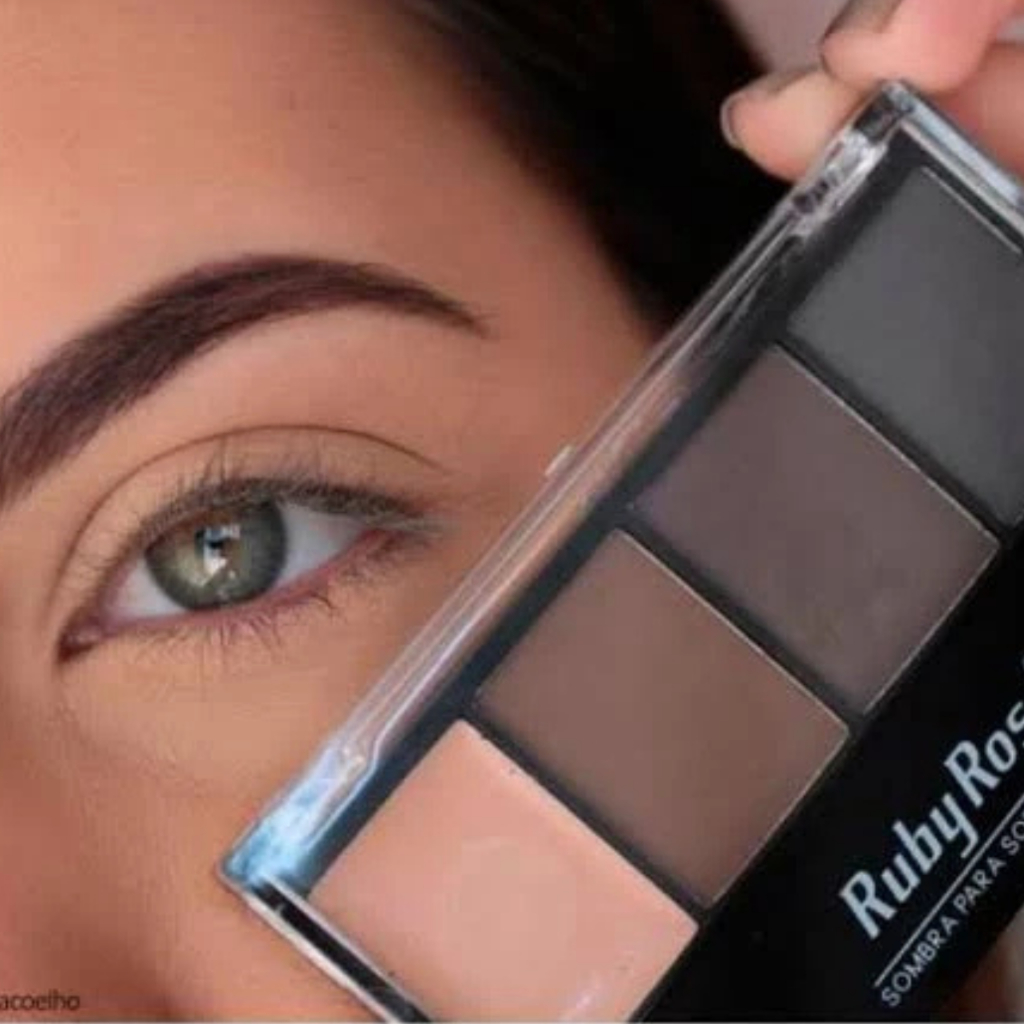 Paleta De Sombra Para Sobrancelha Ruby Rose – Trio De Sombra