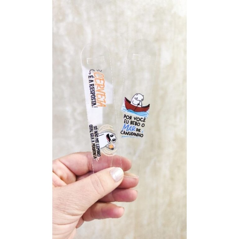 Kit com 10/20un marcador de página em acrílico N