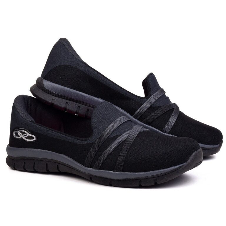Sapatilha Feminina Slip On Ortpédica Macia Calce 