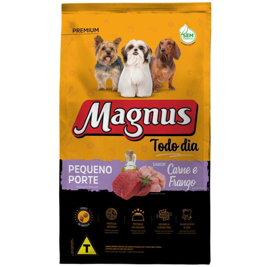Ração Seca Magnus Todo Dia 10 kg Carne e Frango para Cães de Pequeno Porte