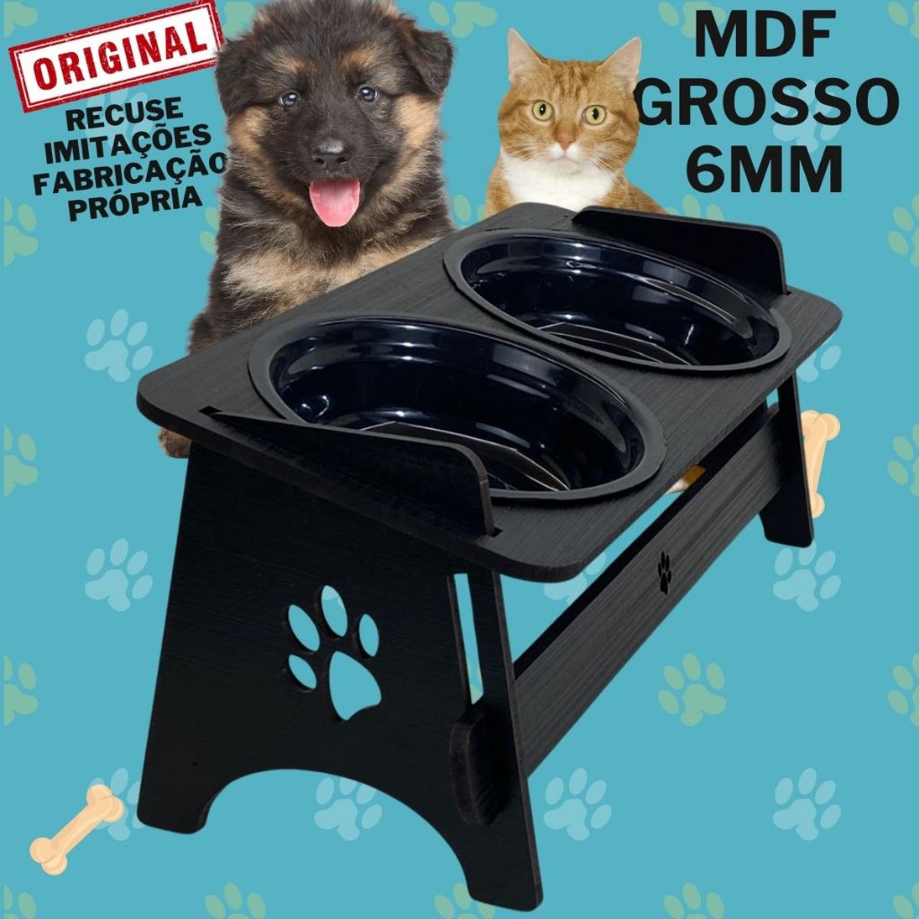 Comedouro Bebedouro Pet Suspenso Para Gato/Cachorro Com TAMPAS