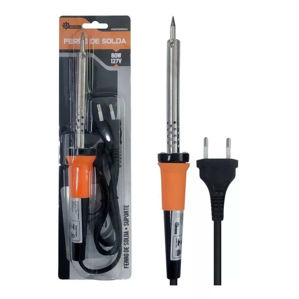 Ferro De Solda Profissional 80w  Com Suporte Inmetro