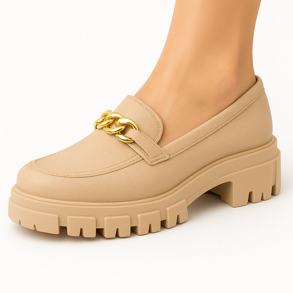 Mocassim Feminino Corrente Moderna  Leve, Casual e Confortável