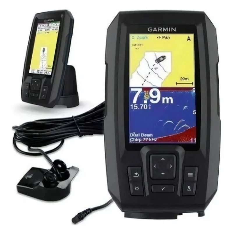 GPS Sonar Garmin Striker 4 Plus Com Localizador De Cardume Transducer ORIGINAL