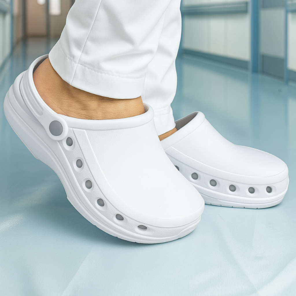 Sapato Hospitalar Fechado Profissional Lançamento Uniforme EPI Babuche Leve