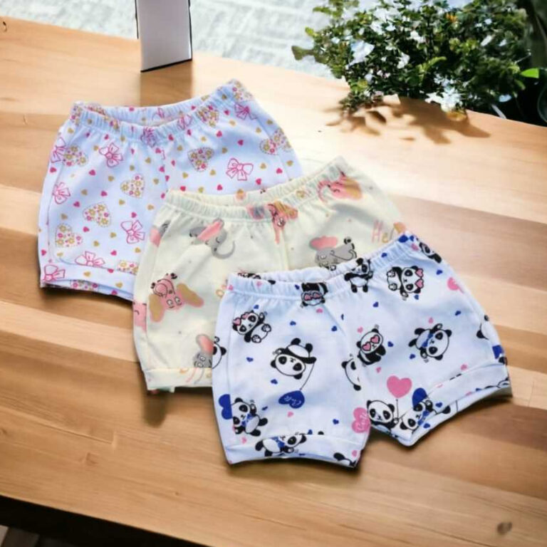 KIT 5 short / tapa fralda / para bebê 100%algodã